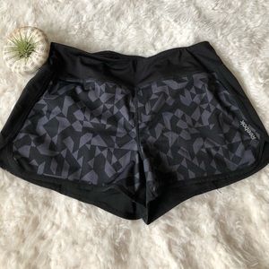 Black and Gray Reebok Shorts